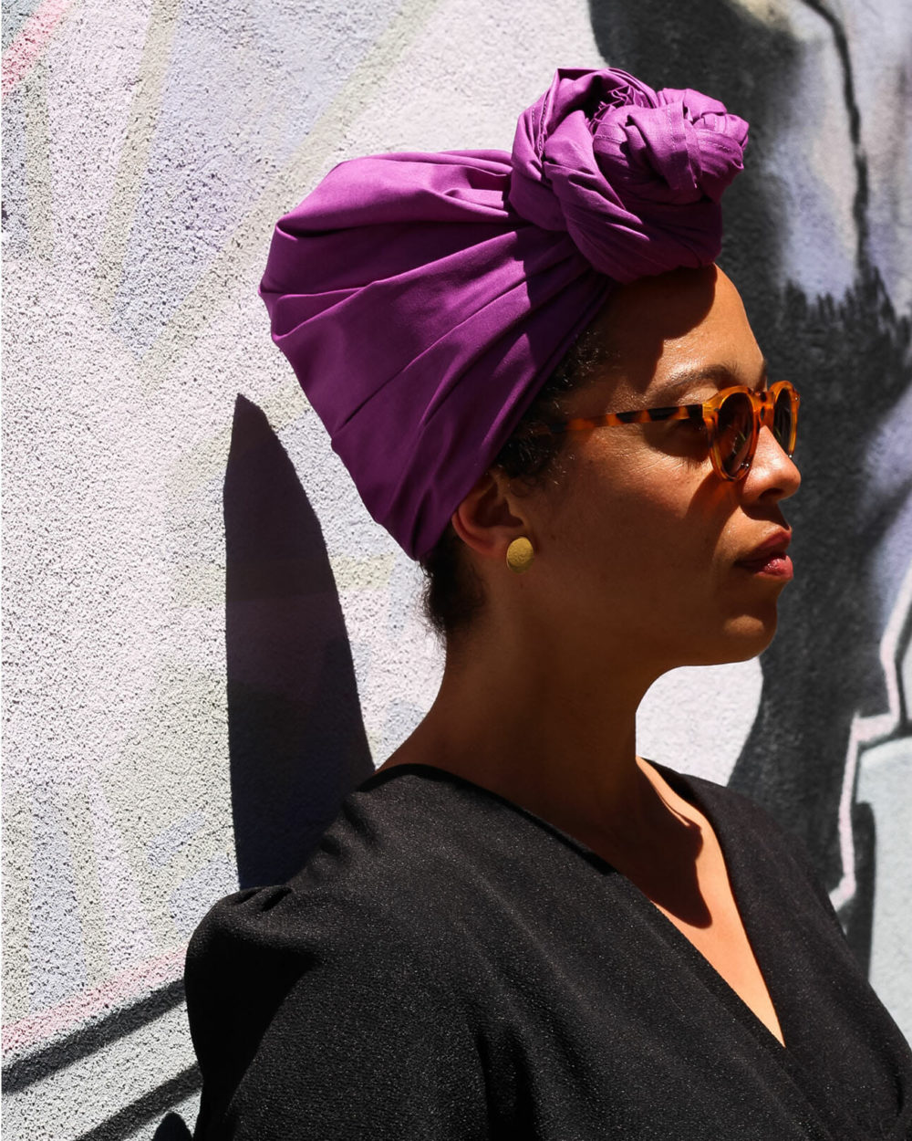 Foulard-Turban Vibrate Higher Violet