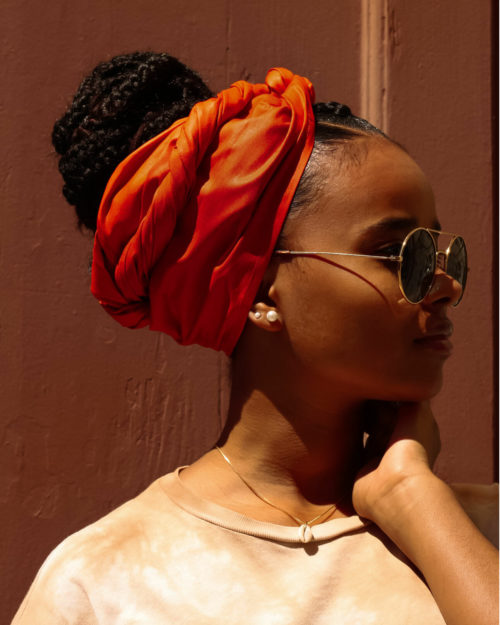 Foulard-Turban Vibrate Higher orange