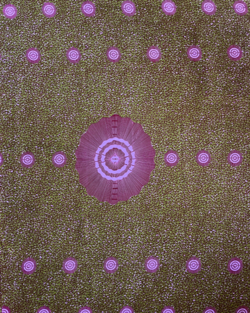 Tissu au yard Gramo vert/violet