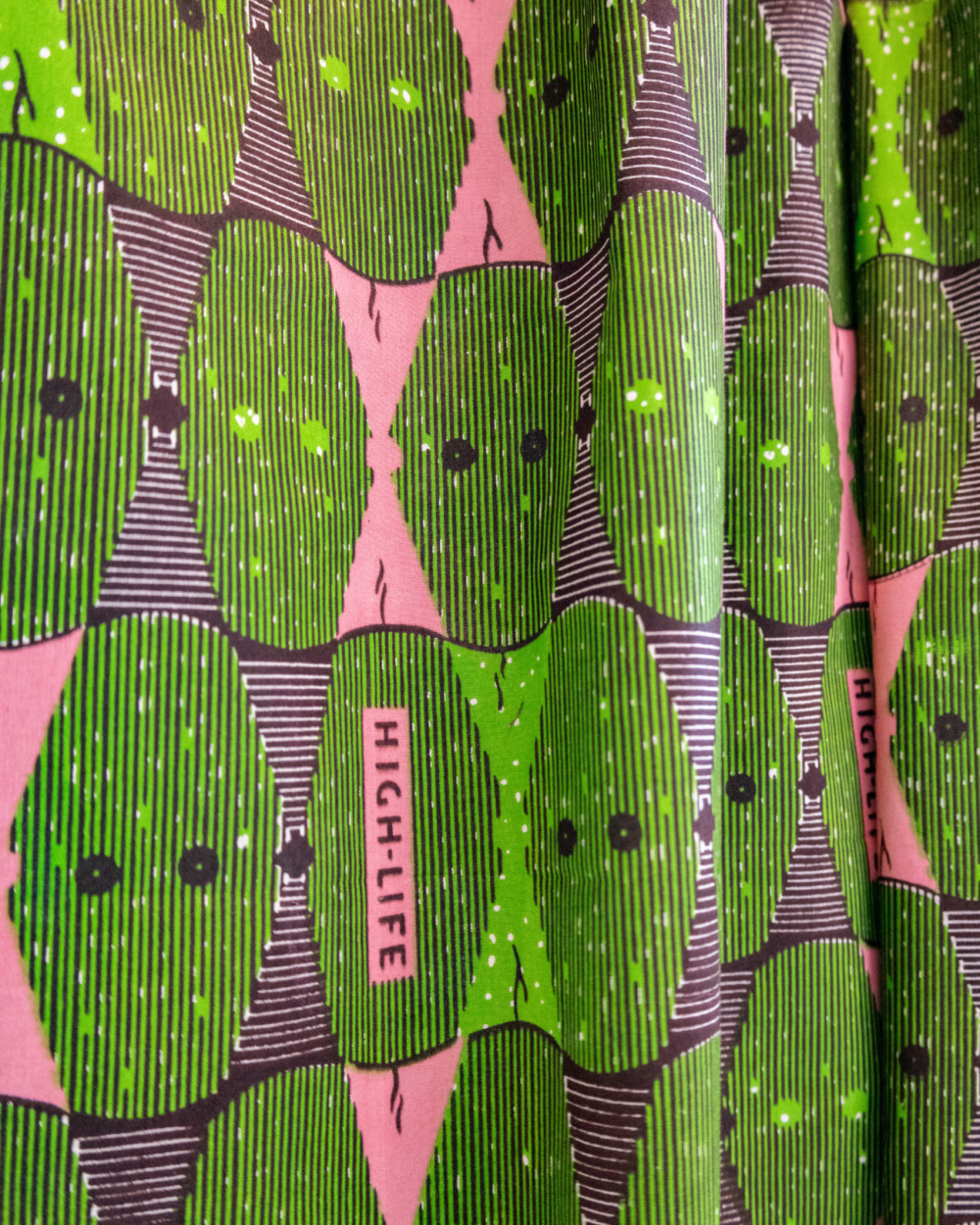 Tissu au yard High Life vert