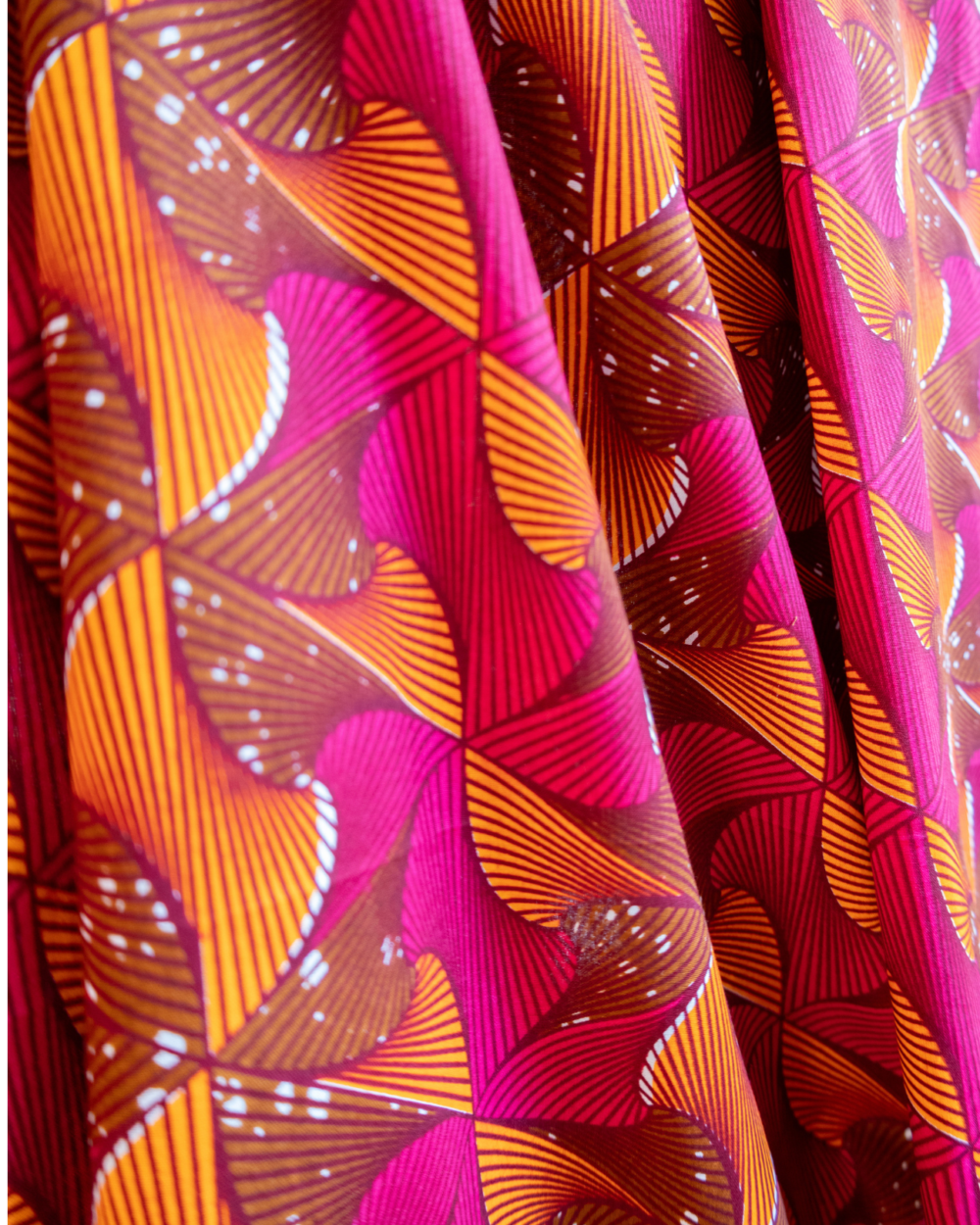 Tissu au yard Chéri / fuchsia orange