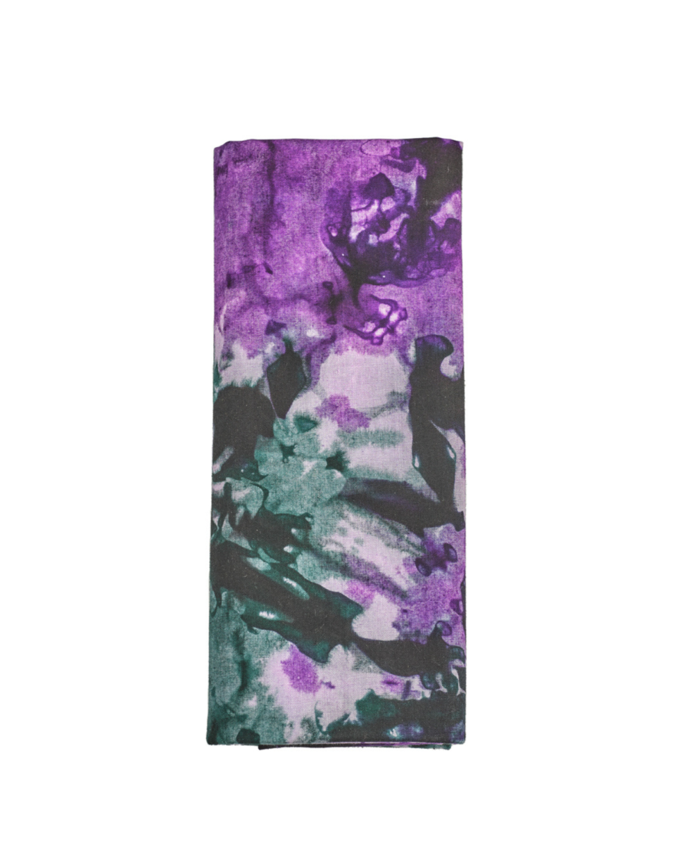 Foulard - Turban tie&dye Purple galaxy